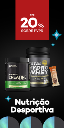 Nutri&ccedil;&atilde;o Desportiva com destaque promocional de  at&eacute; 20% sobre pre&ccedil;o de Venda ao P&uacute;blico Recomendado